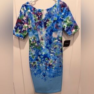 Blue 1/2 sleeve dress size 4 NWT